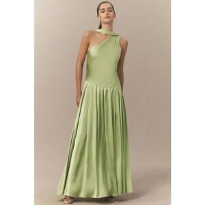 BHLDN One-Shoulder Scarf-Neck Asymmetric Maxi Dress